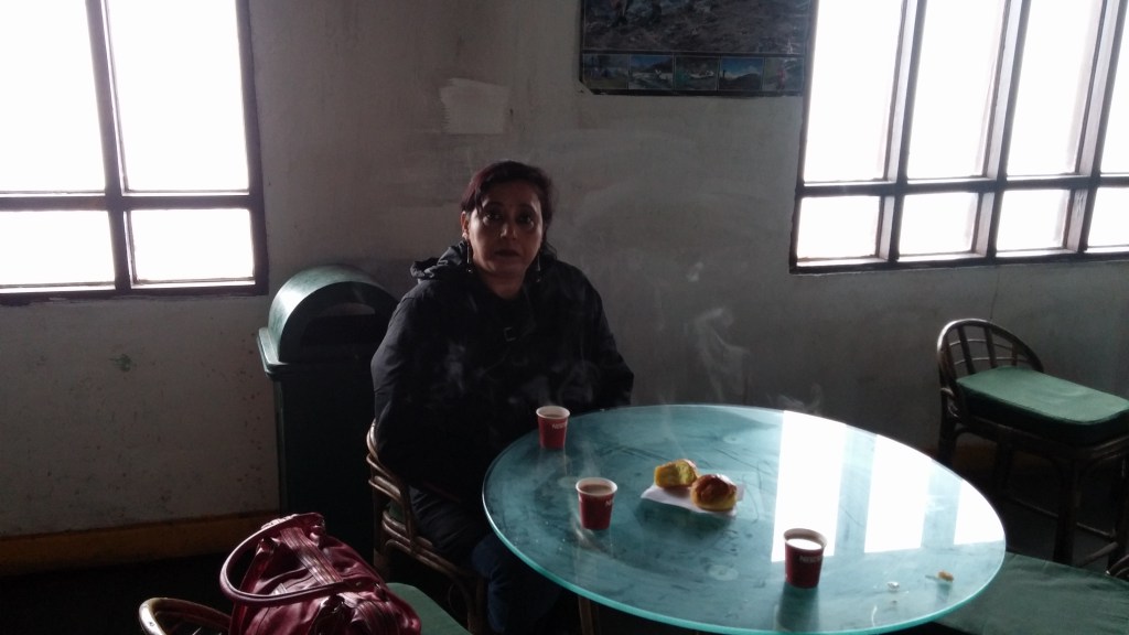 Hot coffee at Baba Mandir
