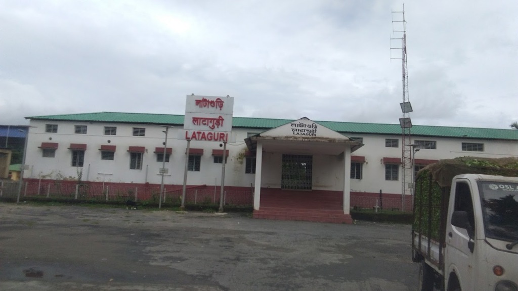 Railway station at Lataguri, Jalpaiguri district, West Bengal