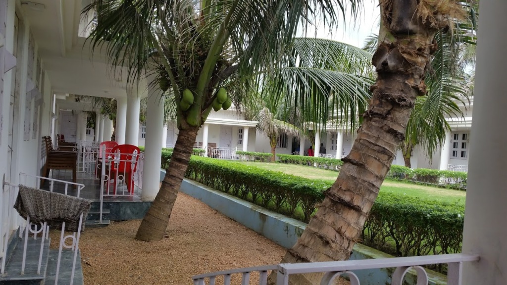 The inside premises of Hotel Moon, Purba Medinipur district, West Bengal, India