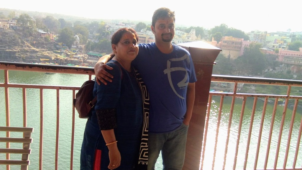 View of river Narmada from Omkareshwar Temple