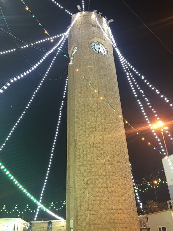 Clocktower of Abu Hanifa Mosque the in Baghdad, Iraq